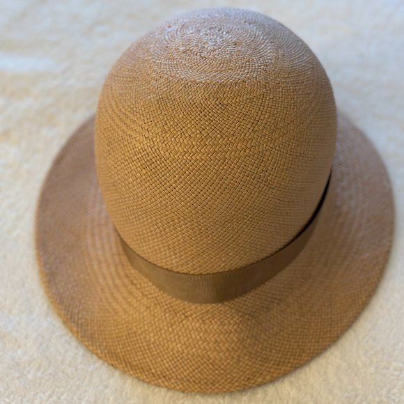 Satya Twena Caramel Fedora straw Hand-made Hat main image 6